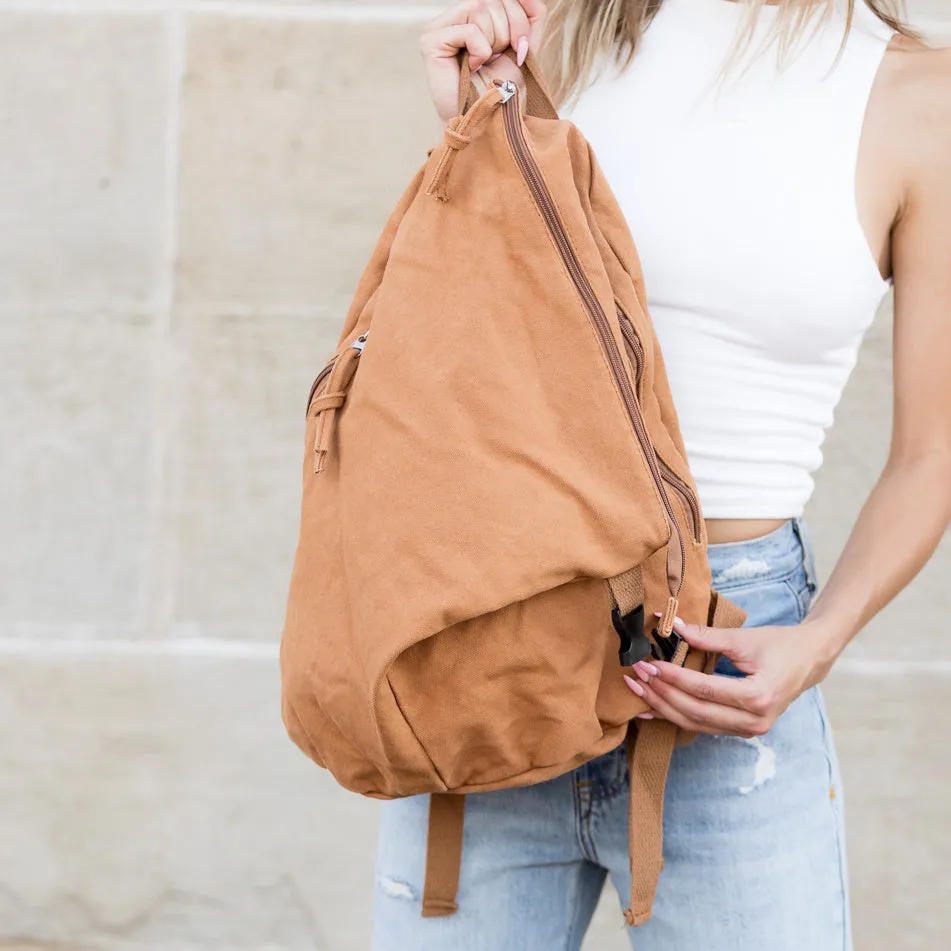 Kai Asymetric Canvas Backpack