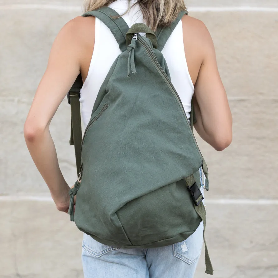 Kai Asymetric Canvas Backpack