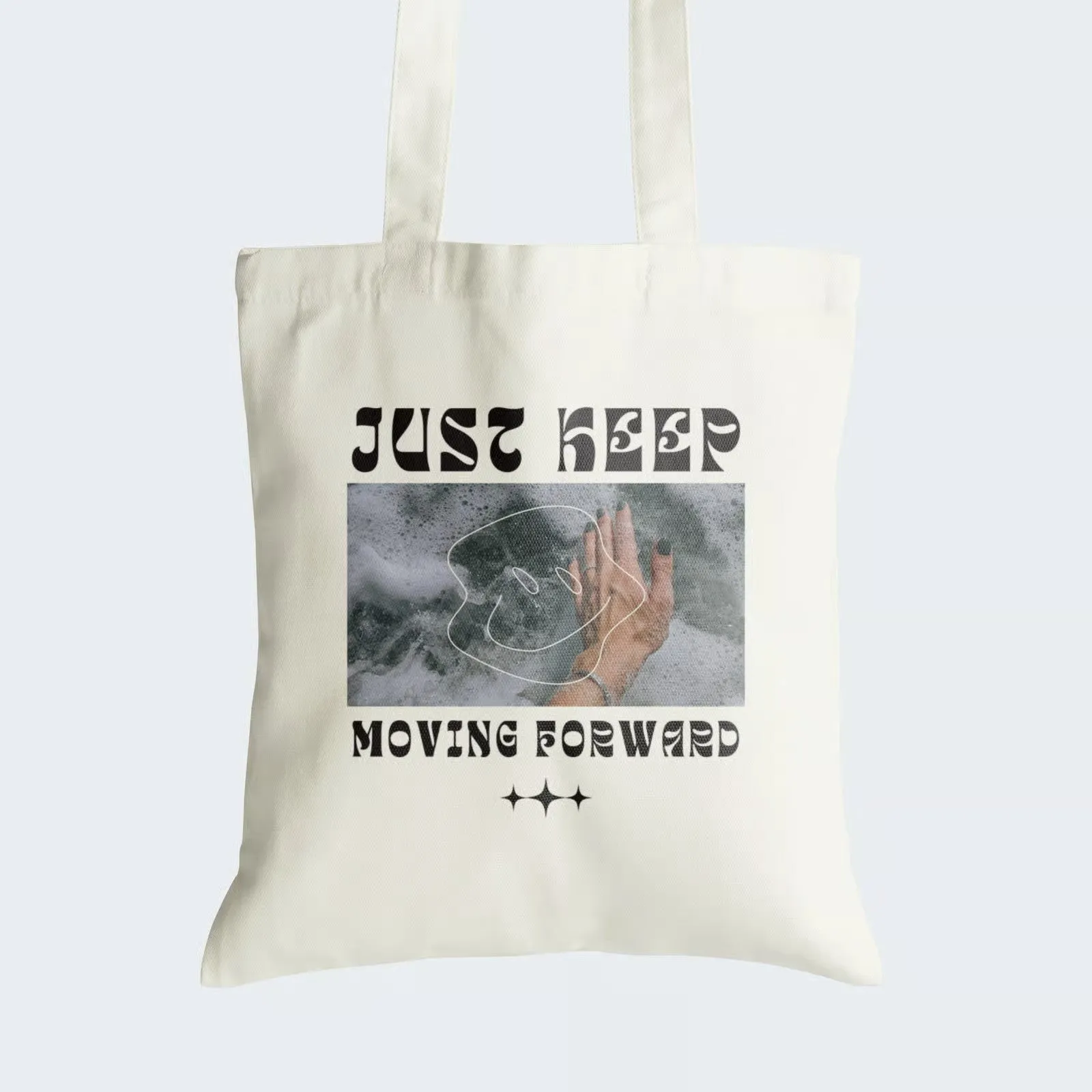 Keep Moving Forward Tote Bag With Zipper
