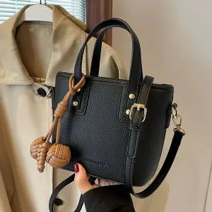 Knotted Tassels Casual Bucket Bag