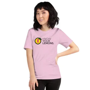 Know Your Lemons Breast Cancer Awareness Tee - Light Colors