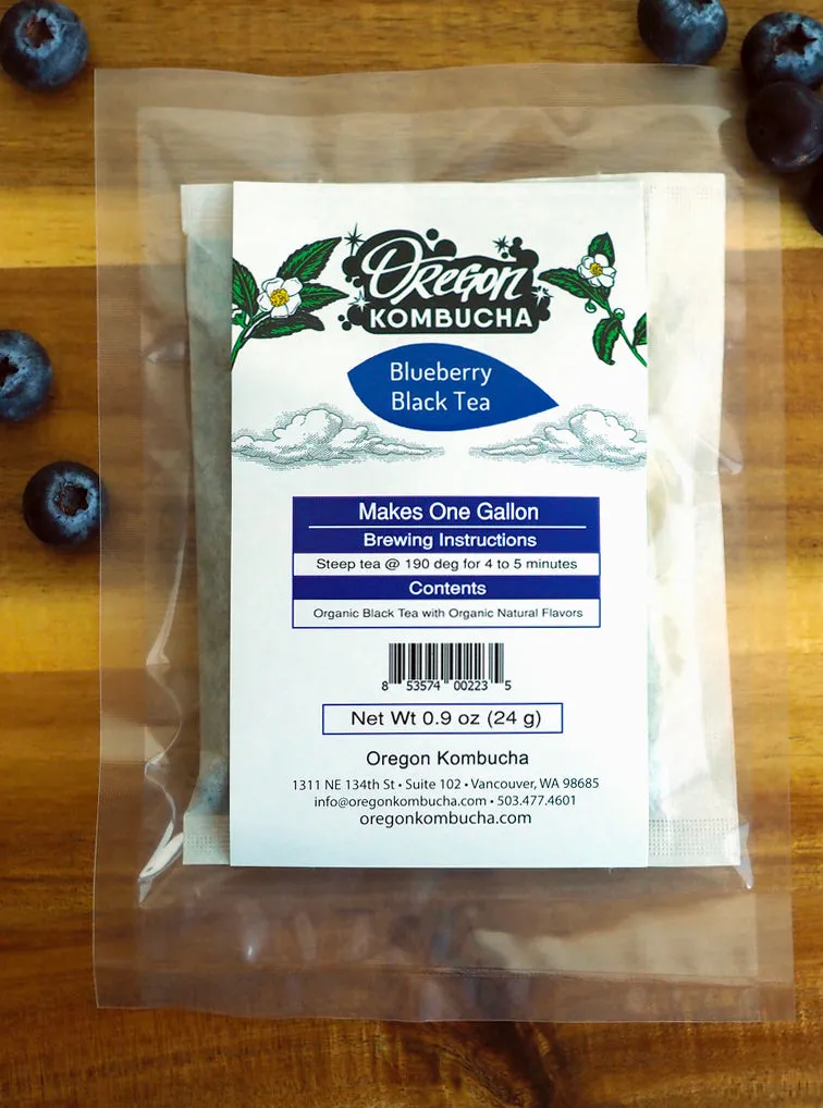 Kombucha Flavor Pack - Three BLACK Teas with Kombucha SCOBY