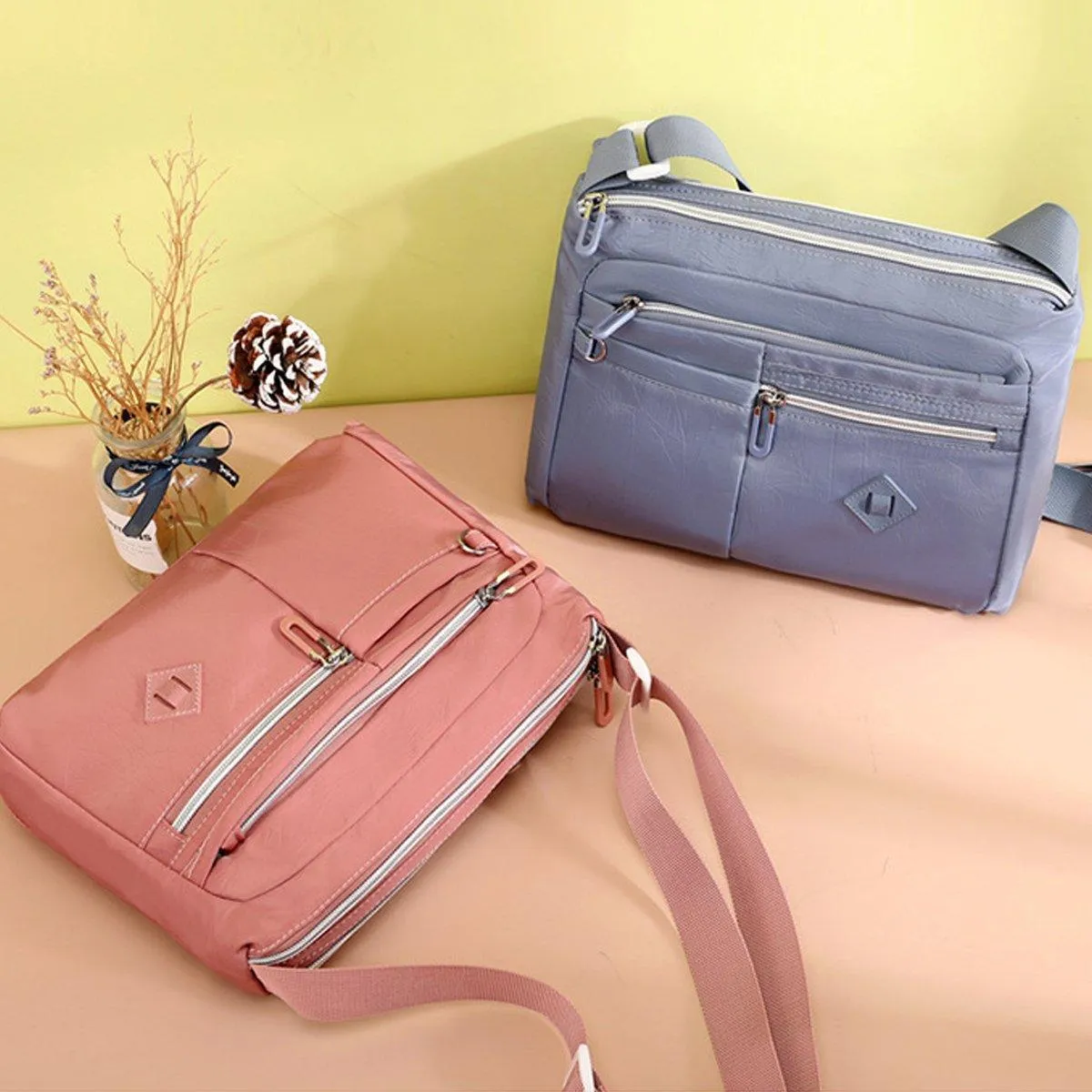 Ladies Large Capacity Crossbody Bag Single Shoulder Small Square Bag Handbag