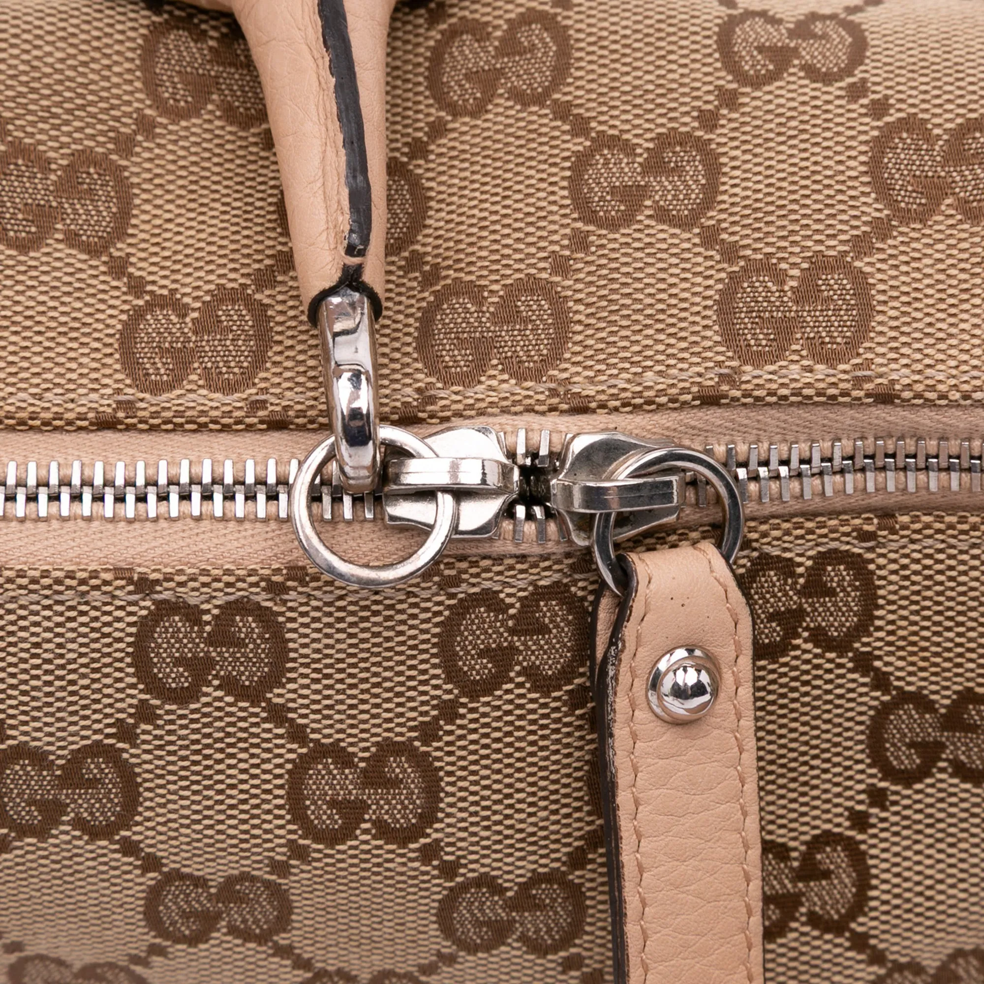 Large GG Canvas Icon Bit Satchel
