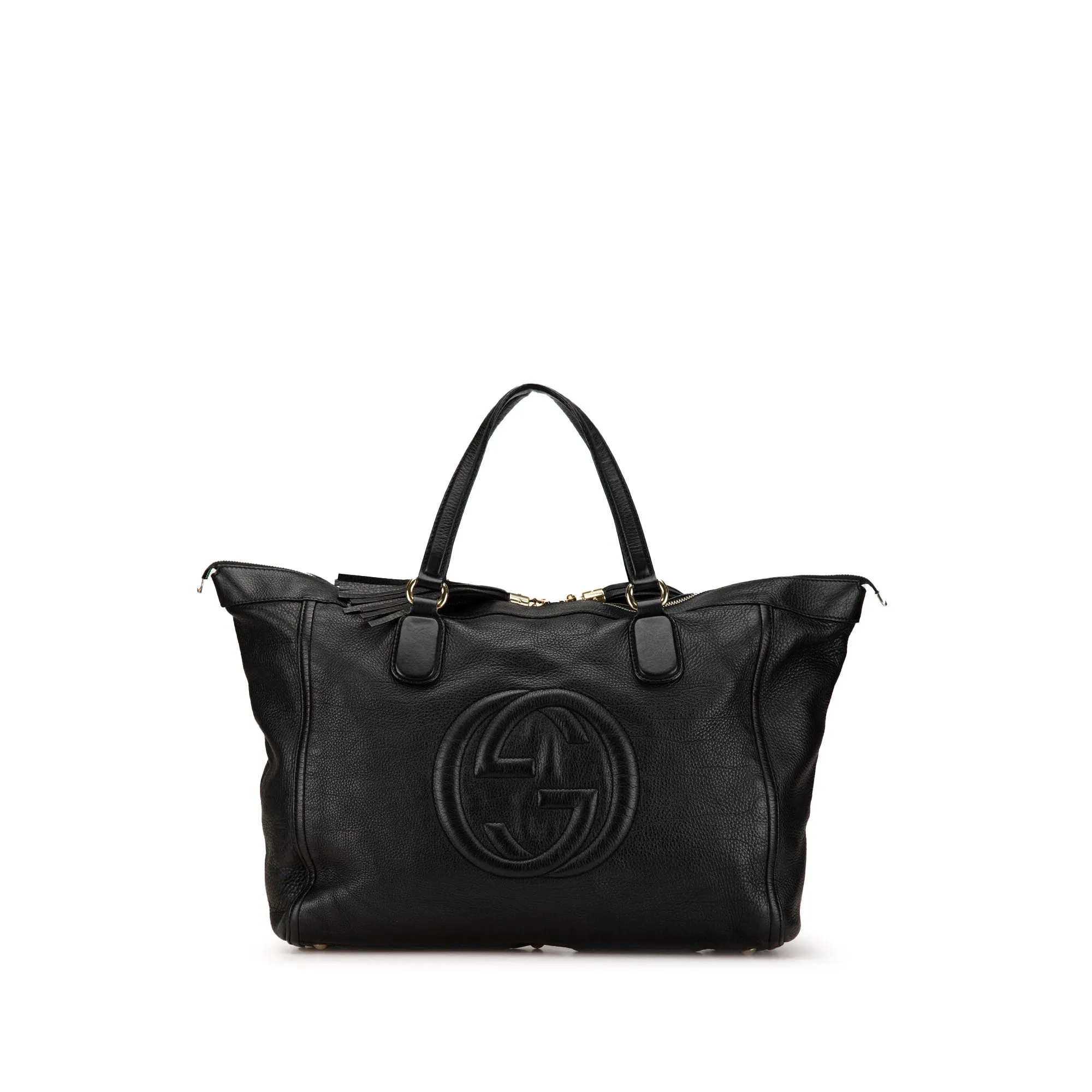 Large Leather Soho Zip Tote