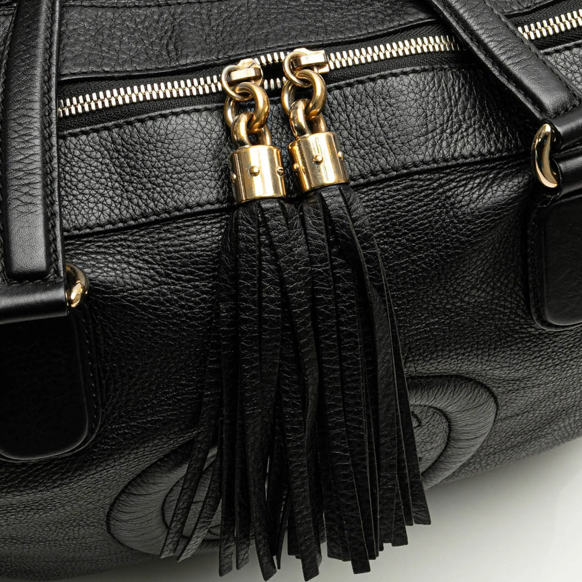 Large Leather Soho Zip Tote