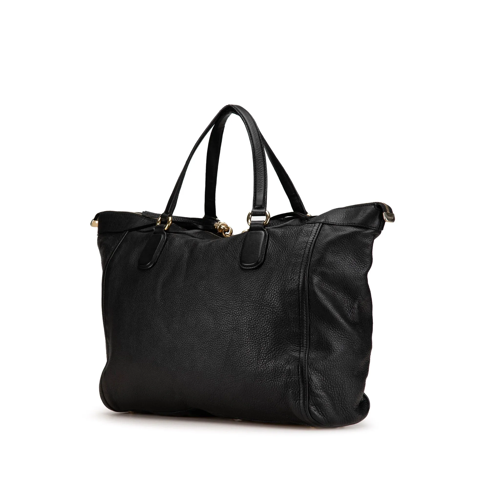 Large Leather Soho Zip Tote