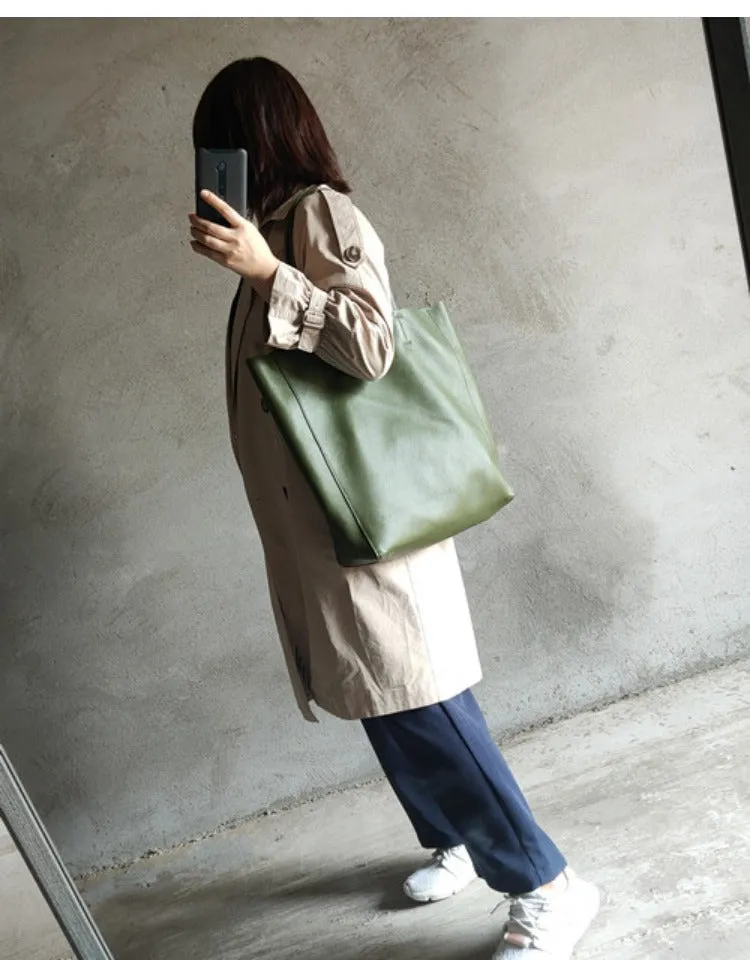 Large Leather Tote Bag Womens Leather Tote Bags Dark Brown Leather Laptop Tote Bag