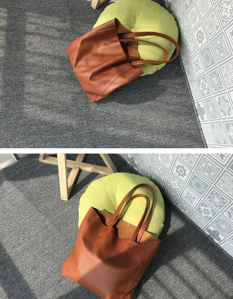 Large Leather Tote Bag Womens Leather Tote Bags Dark Brown Leather Laptop Tote Bag