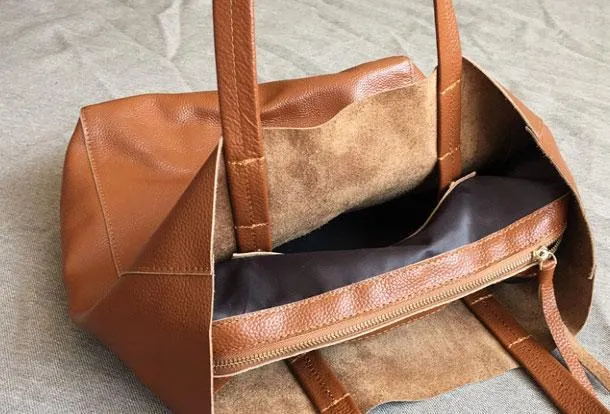 Large Leather Tote Bag Womens Leather Tote Bags Dark Brown Leather Laptop Tote Bag