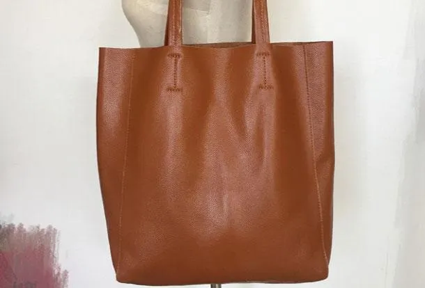 Large Leather Tote Bag Womens Leather Tote Bags Dark Brown Leather Laptop Tote Bag