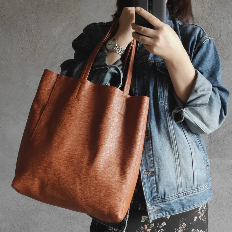 Large Leather Tote Bag Womens Leather Tote Bags Dark Brown Leather Laptop Tote Bag