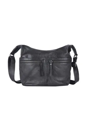 Latico Leathers - Gita Crossbody/Shoulder Bag - Charcoal
