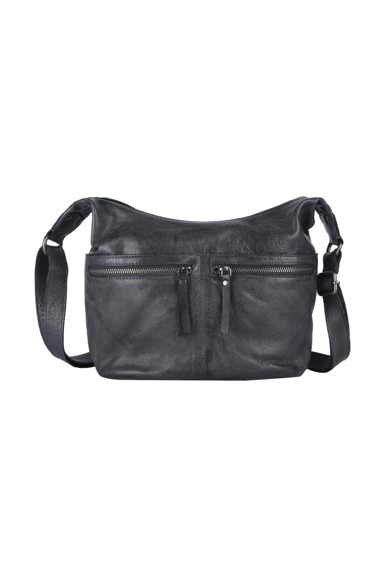 Latico Leathers - Gita Crossbody/Shoulder Bag - Charcoal