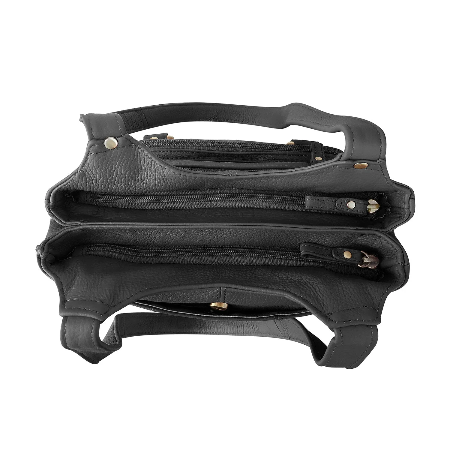 Leather CCW Shoulder Bag - Large Shoulder Straps
