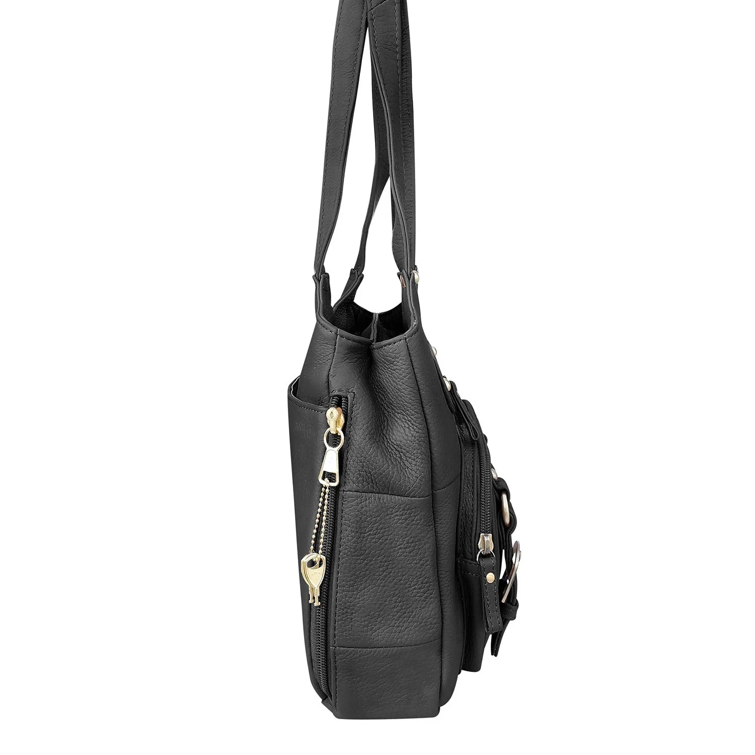 Leather CCW Shoulder Bag - Large Shoulder Straps
