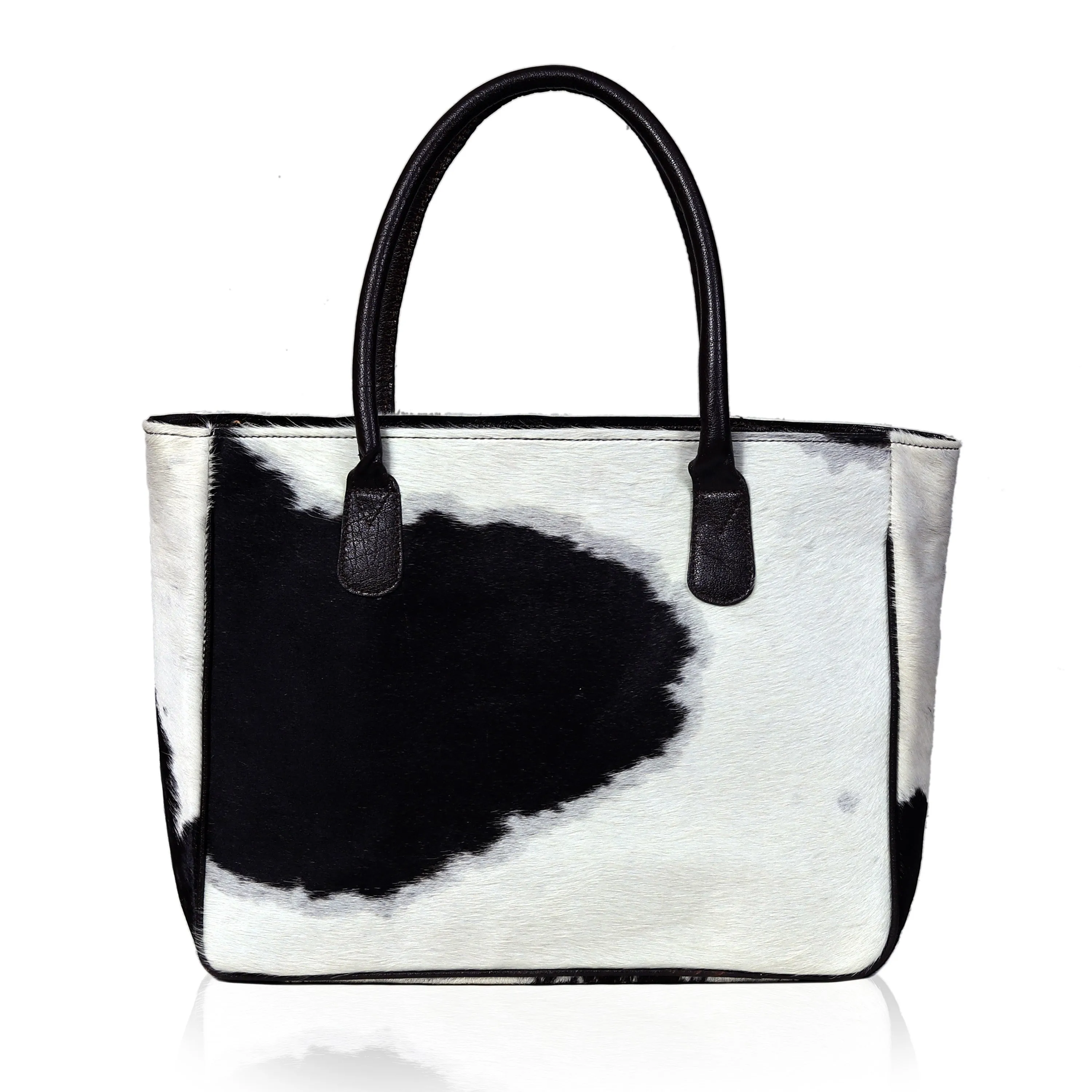 Leather Hairon tote handbag