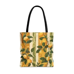 Lemon Grove Elegance Tote Bag - Fresh, Fruity, and Full of European Charm! Available in 3 sizes.