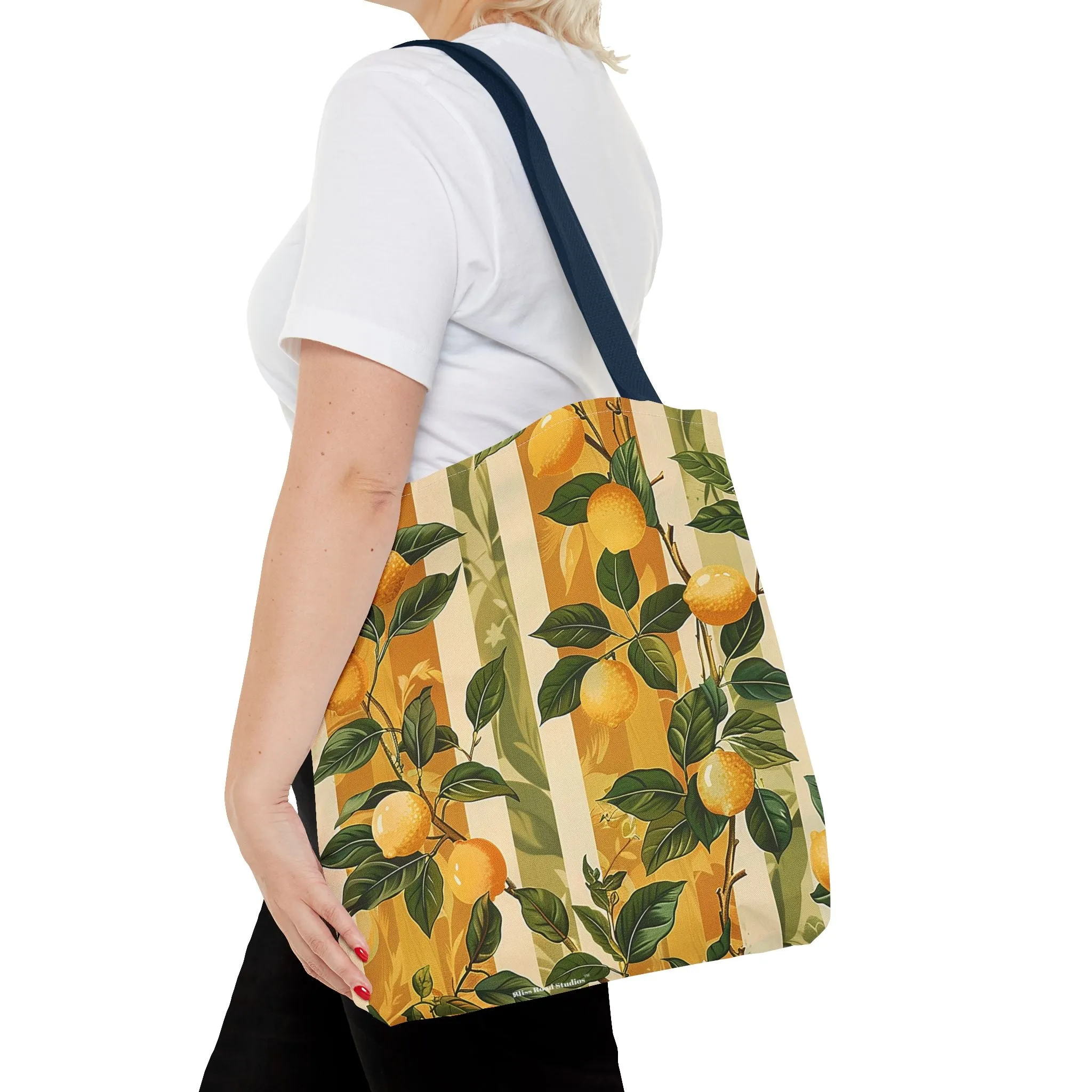 Lemon Grove Elegance Tote Bag - Fresh, Fruity, and Full of European Charm! Available in 3 sizes.