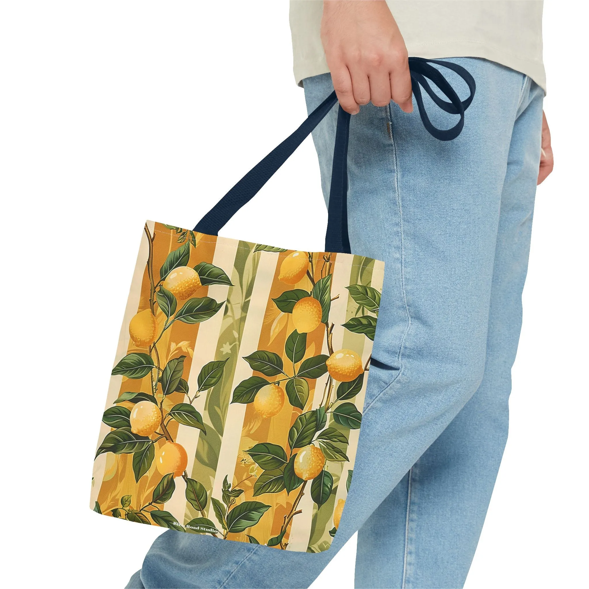 Lemon Grove Elegance Tote Bag - Fresh, Fruity, and Full of European Charm! Available in 3 sizes.