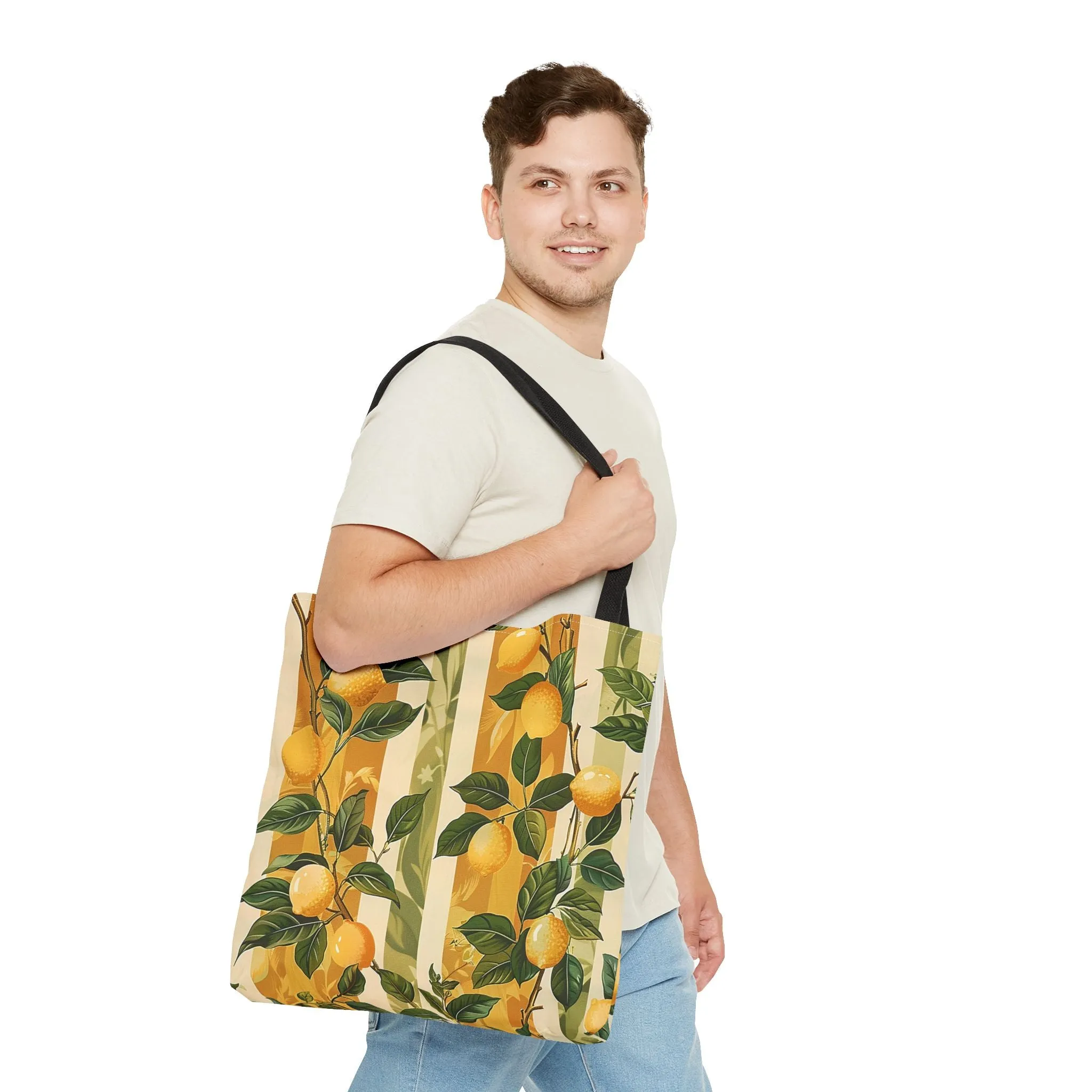 Lemon Grove Elegance Tote Bag - Fresh, Fruity, and Full of European Charm! Available in 3 sizes.