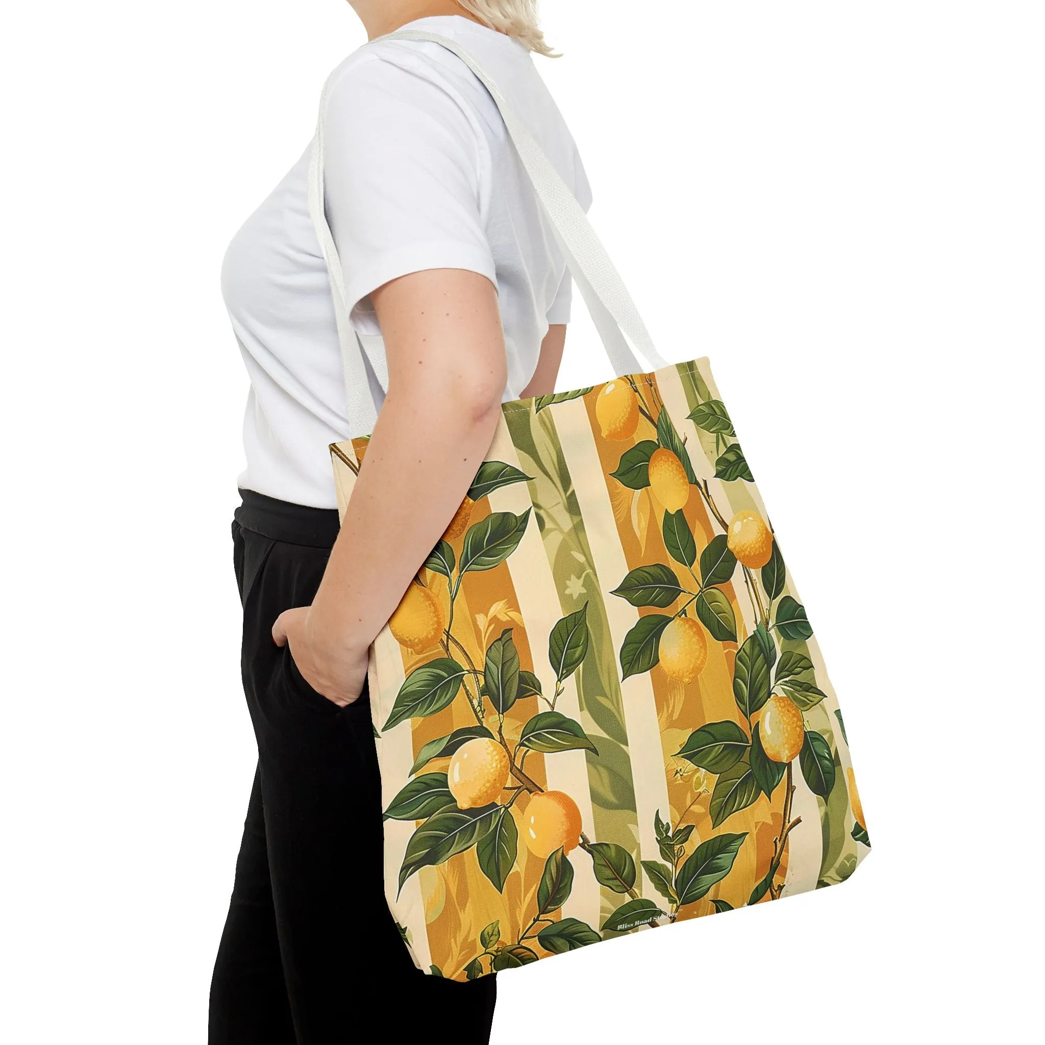 Lemon Grove Elegance Tote Bag - Fresh, Fruity, and Full of European Charm! Available in 3 sizes.