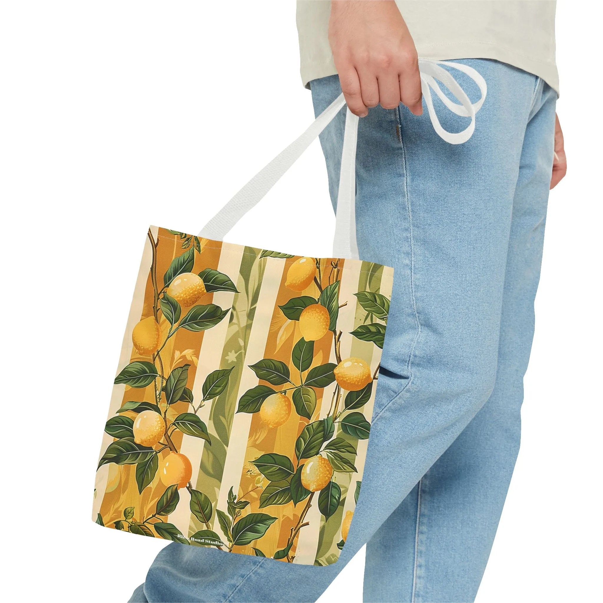 Lemon Grove Elegance Tote Bag - Fresh, Fruity, and Full of European Charm! Available in 3 sizes.