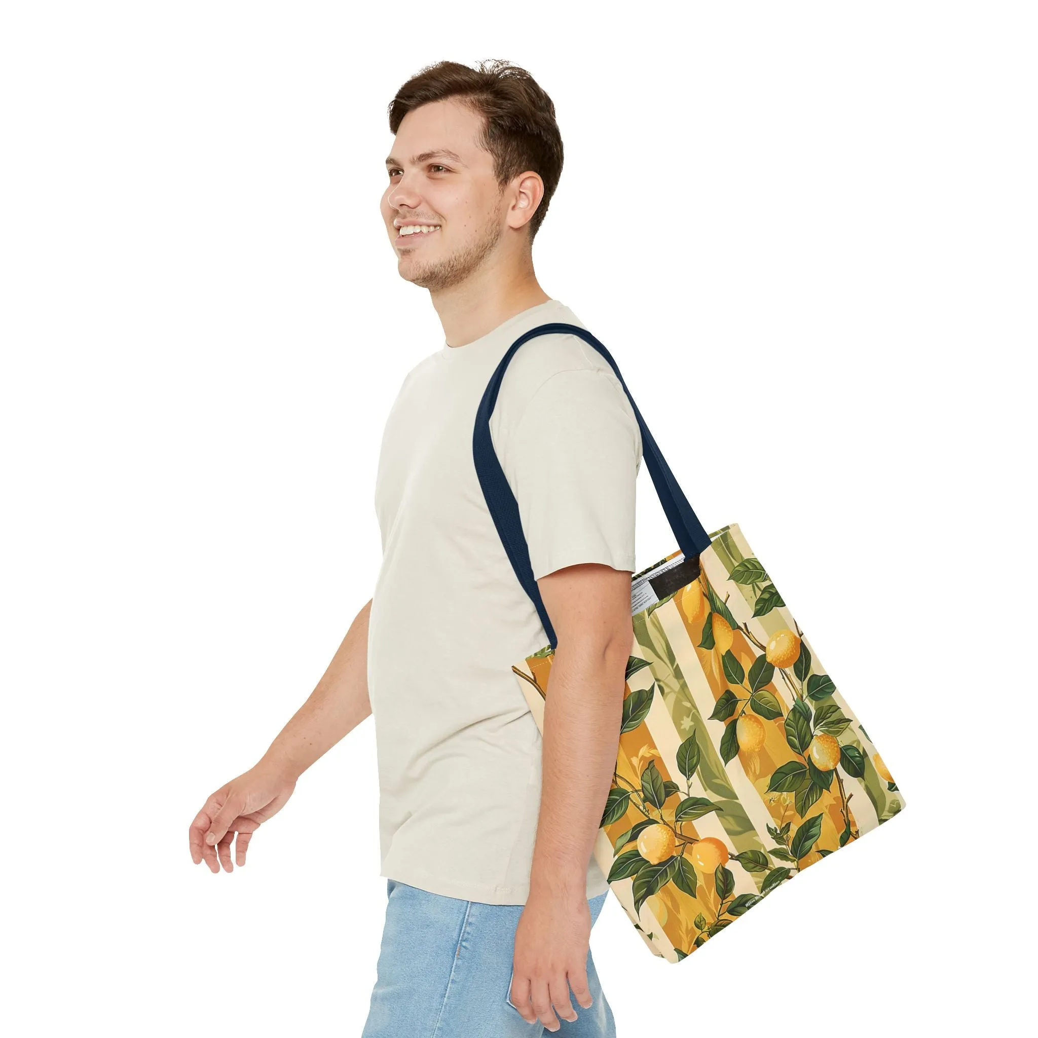 Lemon Grove Elegance Tote Bag - Fresh, Fruity, and Full of European Charm! Available in 3 sizes.