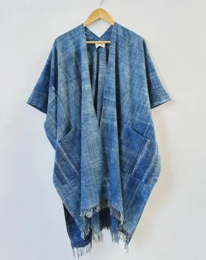 Light Indigo Vest With Pockets