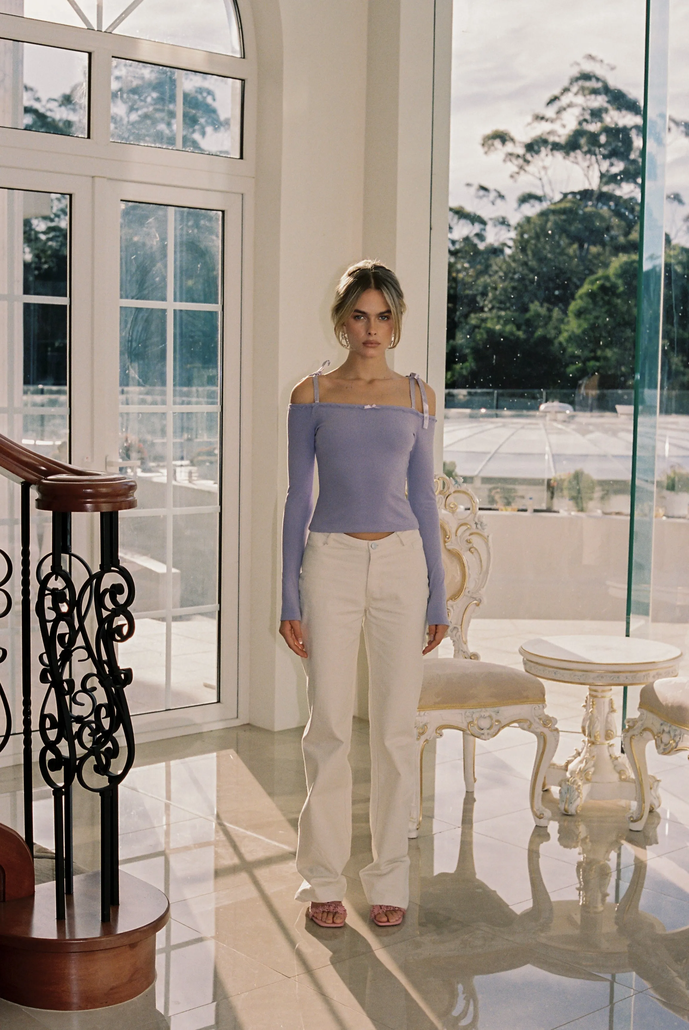 Lilac Ribbon Long Sleeve