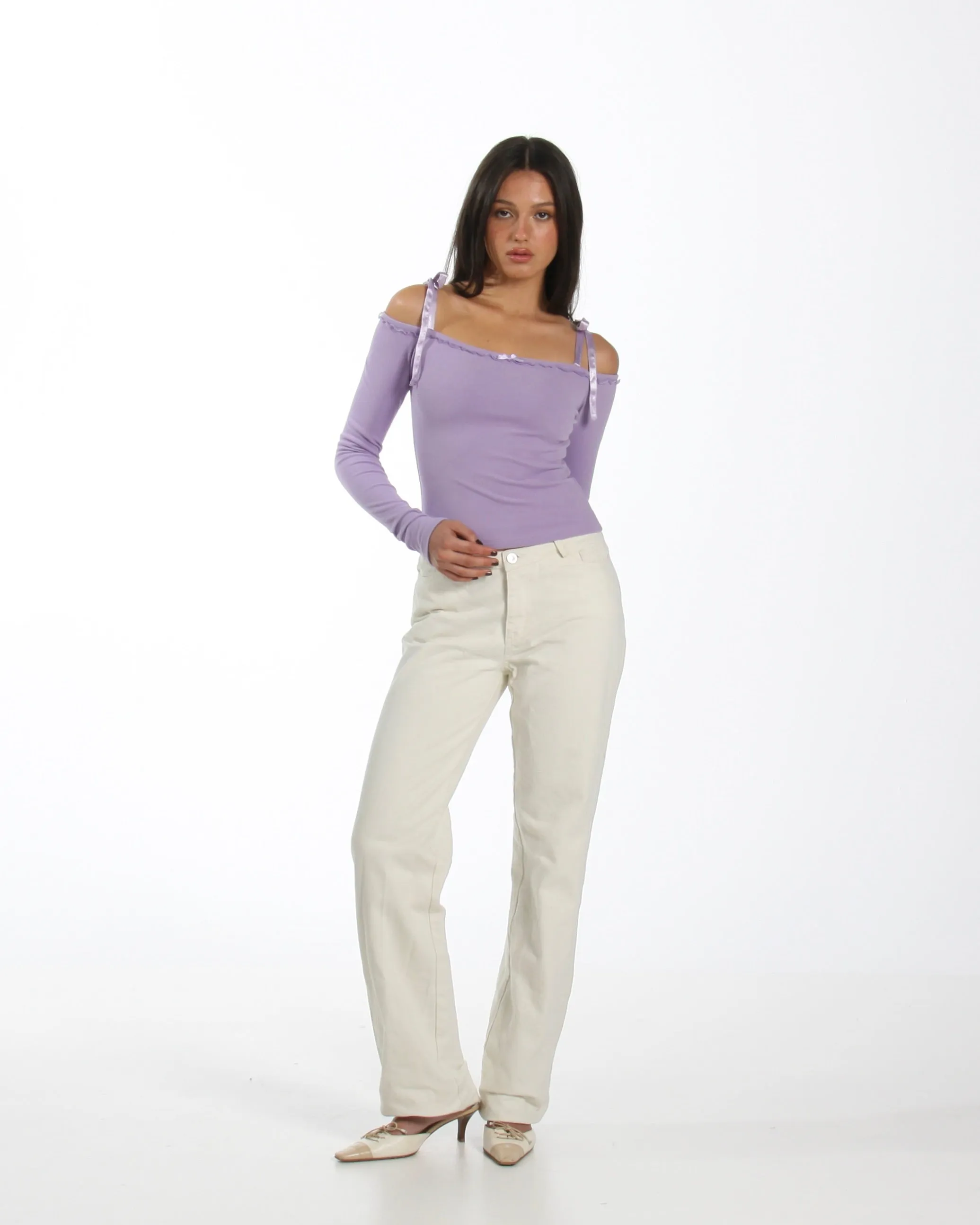 Lilac Ribbon Long Sleeve