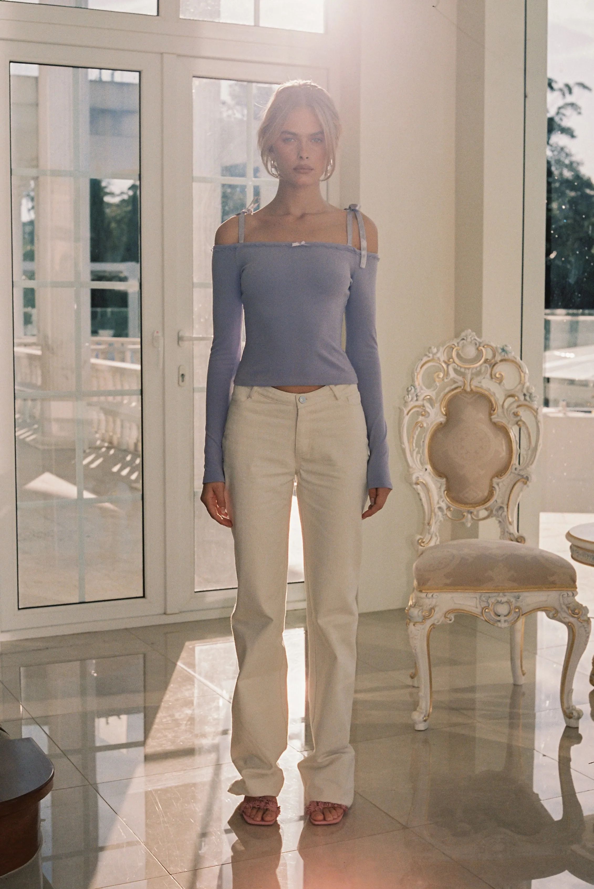 Lilac Ribbon Long Sleeve