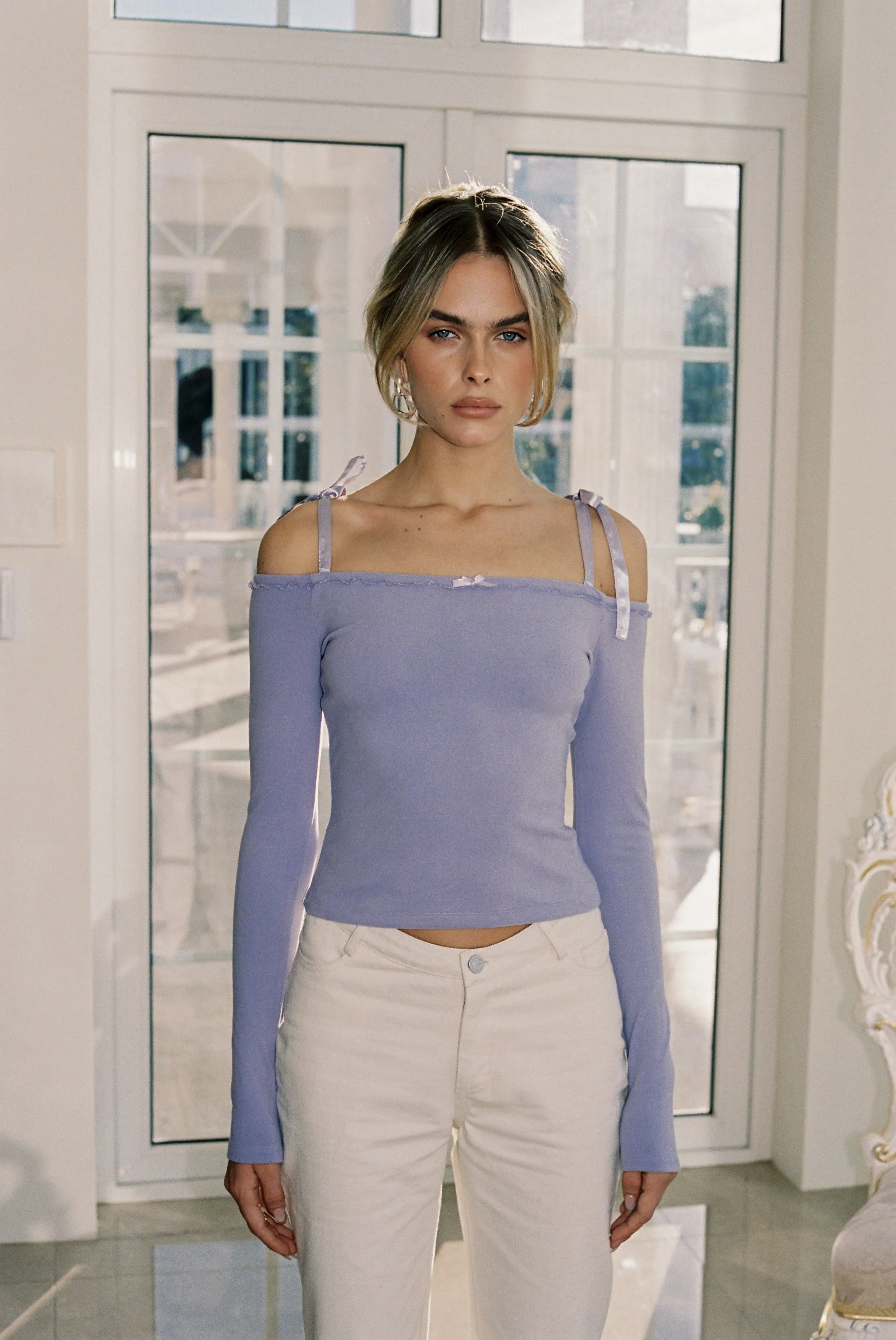 Lilac Ribbon Long Sleeve