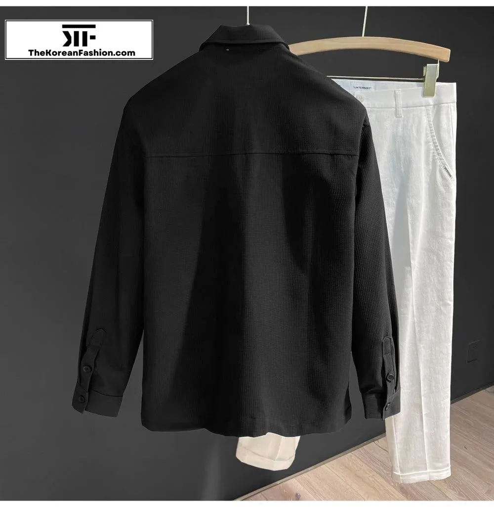Long-sleeved Shirt with Pockets