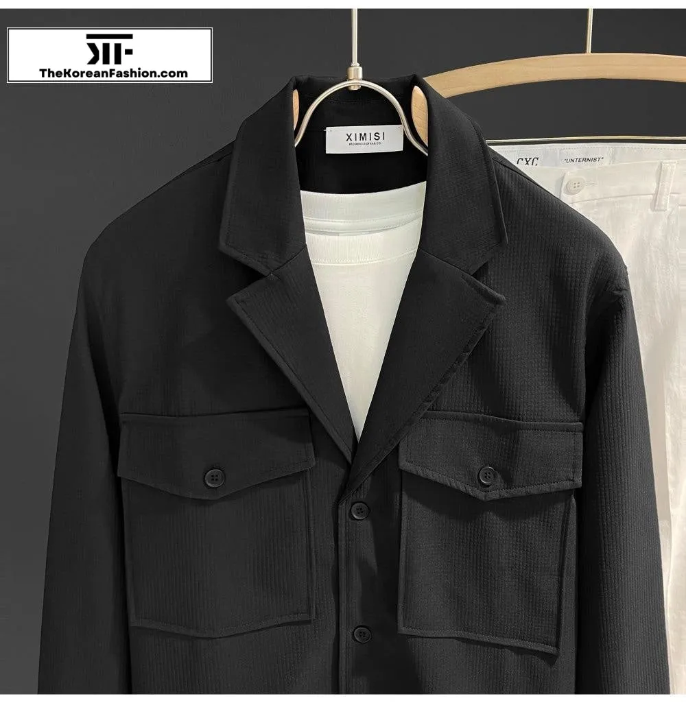 Long-sleeved Shirt with Pockets