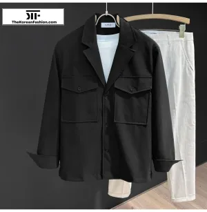 Long-sleeved Shirt with Pockets