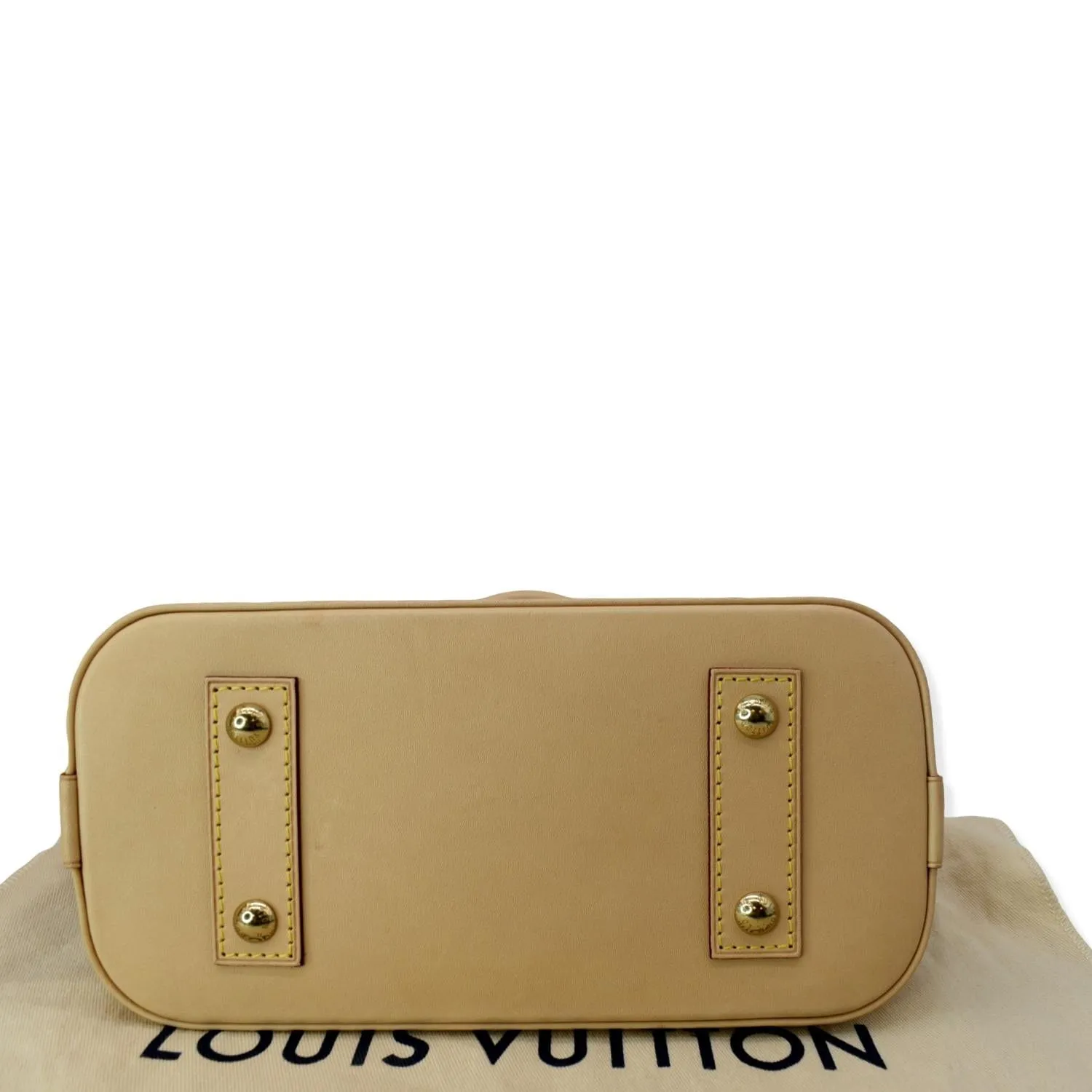 LOUIS VUITTON Alma BB Monogram Canvas Satchel Crossbody Bag Brown