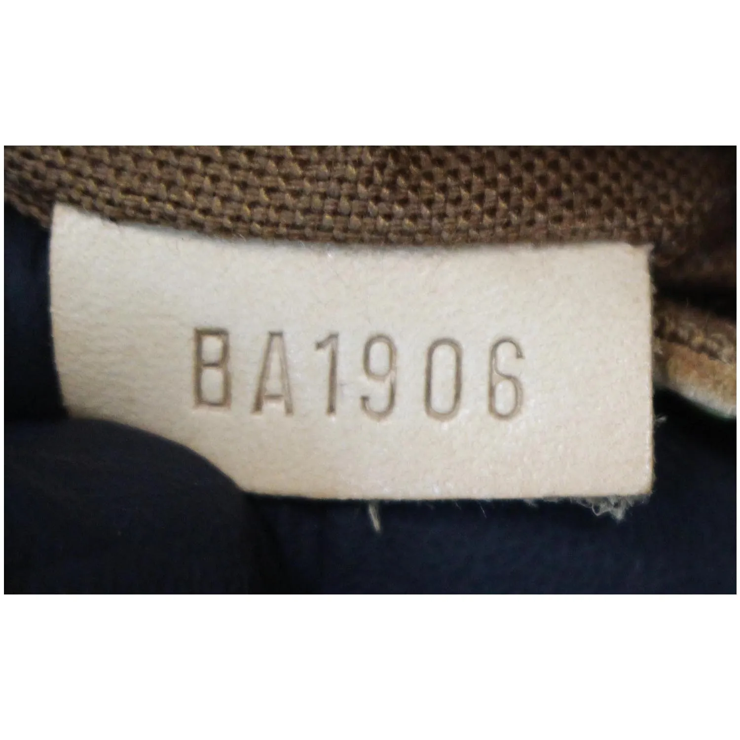 LOUIS VUITTON Alma Monogram Canvas Satchel Bag Brown