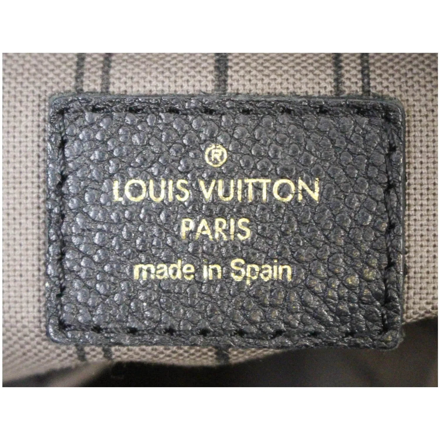 LOUIS VUITTON Artsy MM Empreinte Monogram Shoulder Bag Black