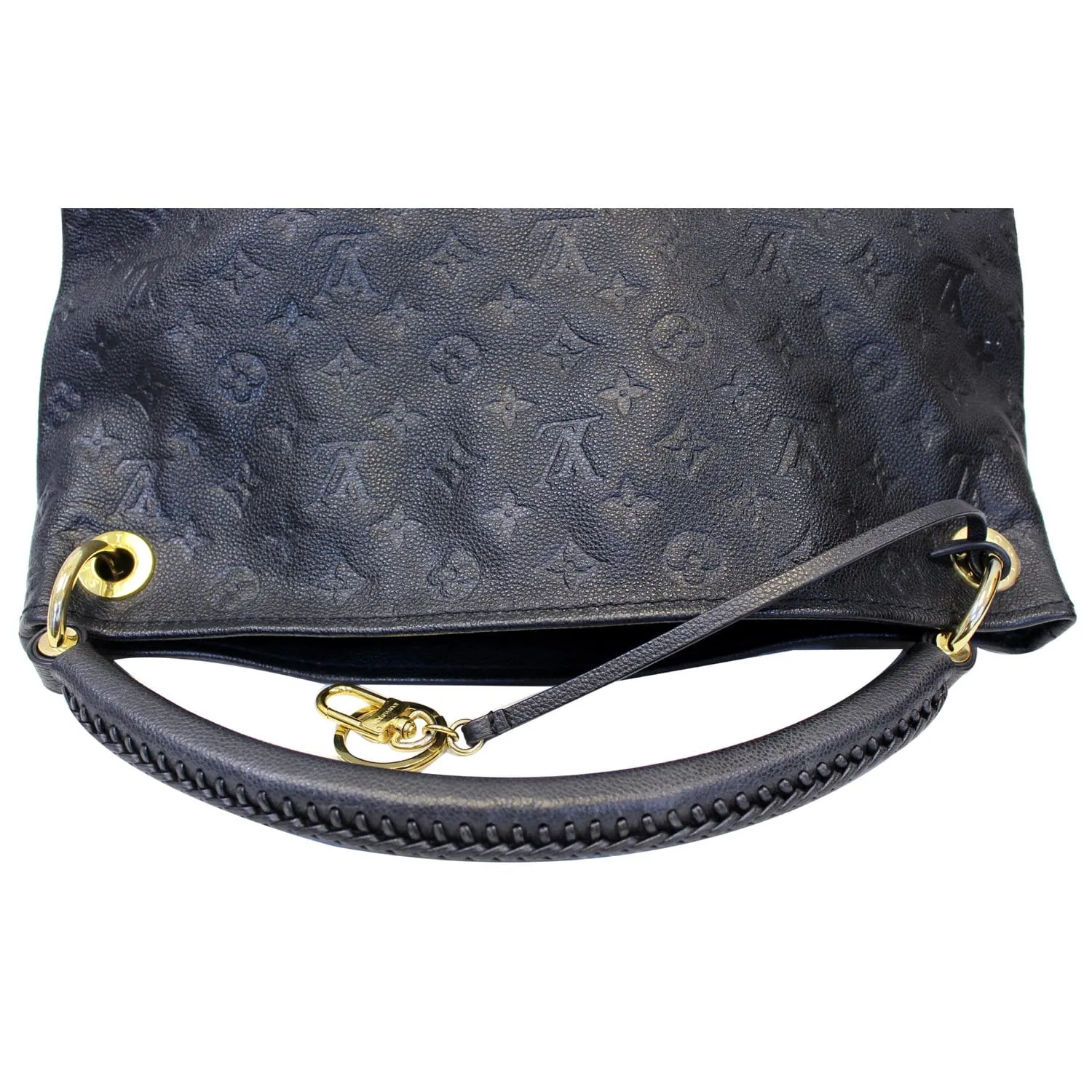 LOUIS VUITTON Artsy MM Empreinte Monogram Shoulder Bag Black