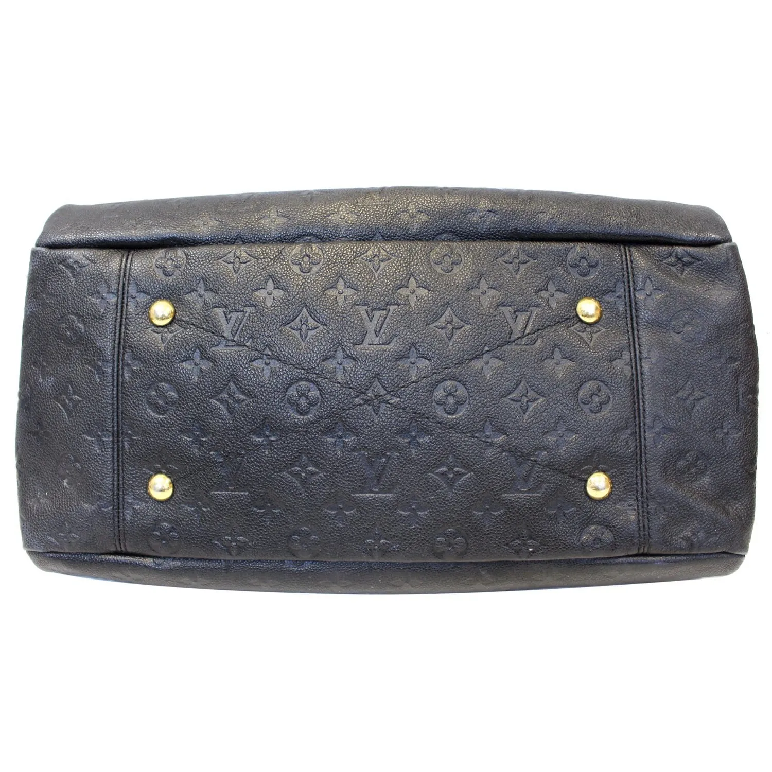 LOUIS VUITTON Artsy MM Empreinte Monogram Shoulder Bag Black