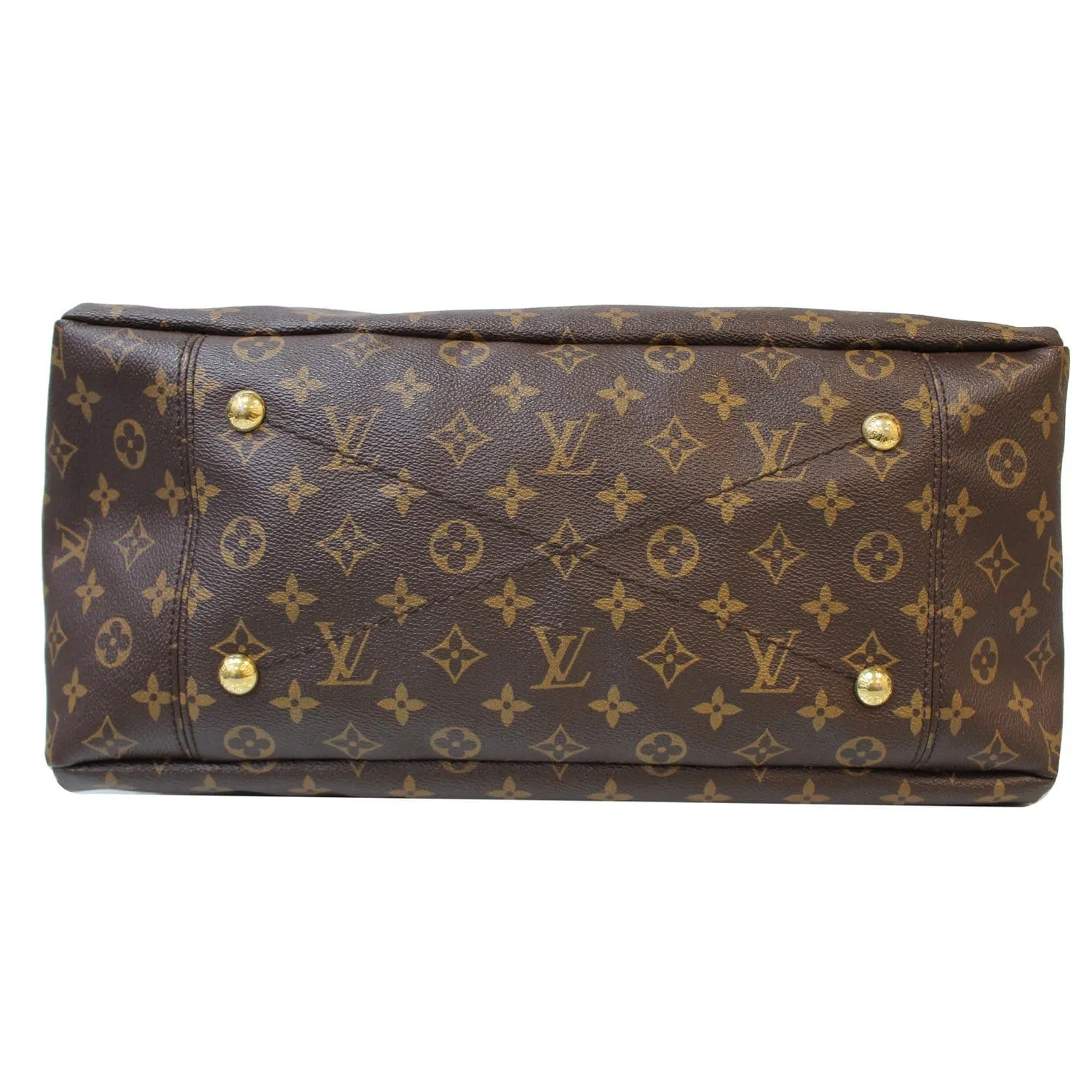 LOUIS VUITTON Artsy MM Monogram Canvas Shoulder Bag Brown