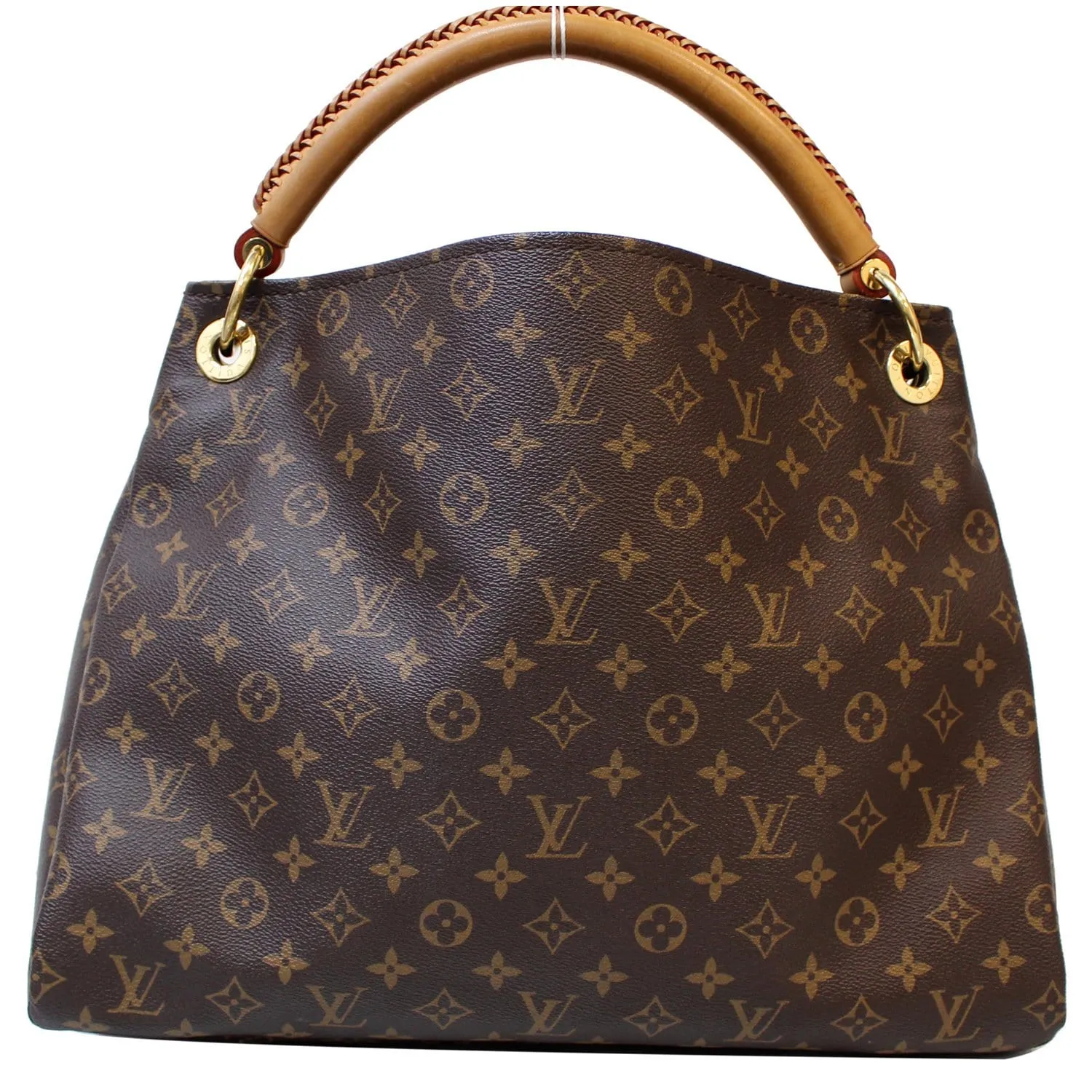 LOUIS VUITTON Artsy MM Monogram Canvas Shoulder Bag Brown
