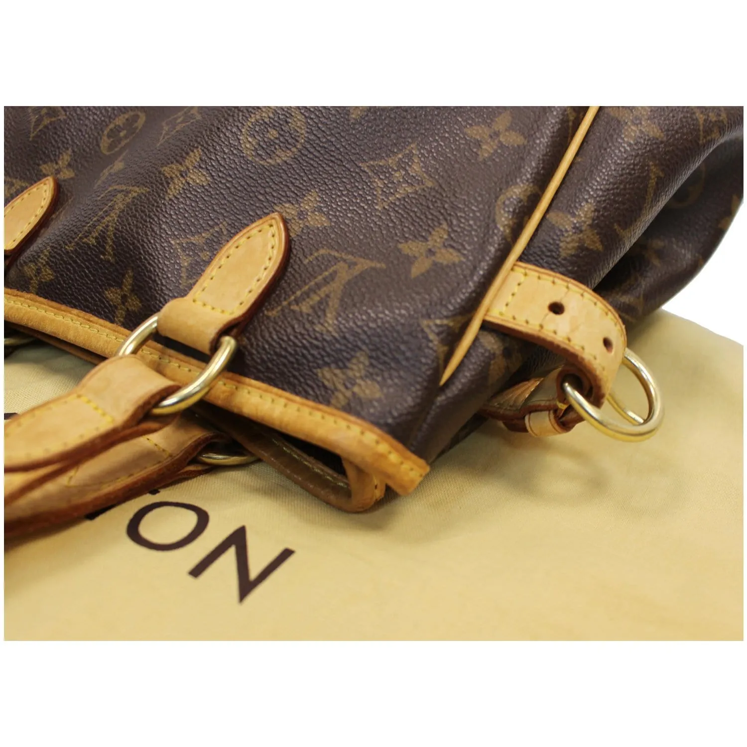 LOUIS VUITTON Batignolles Vertical Monogram Canvas Tote Bag Brown - 15% OFF