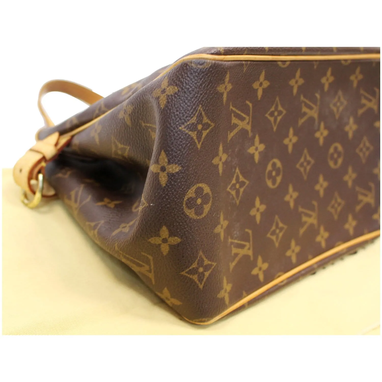 LOUIS VUITTON Batignolles Vertical Monogram Canvas Tote Bag Brown - 15% OFF