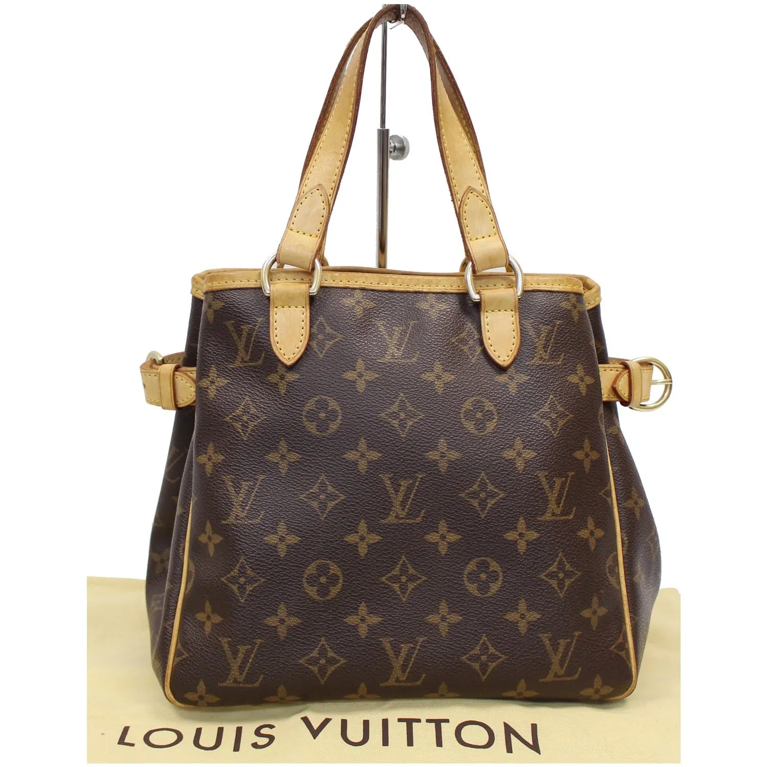 LOUIS VUITTON Batignolles Vertical Monogram Canvas Tote Bag Brown - 15% OFF