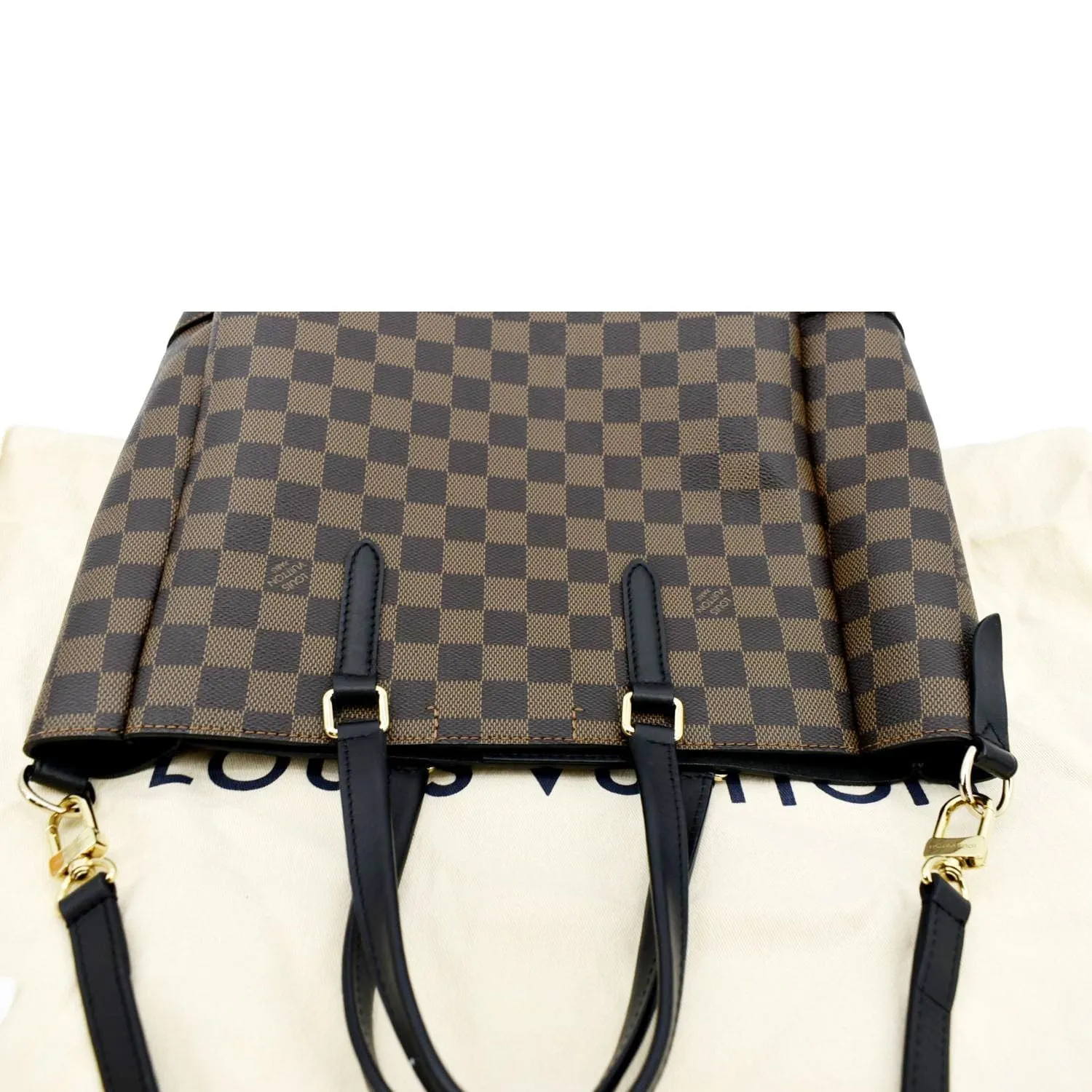 LOUIS VUITTON Belmont Damier Ebene Shoulder Bag Brown