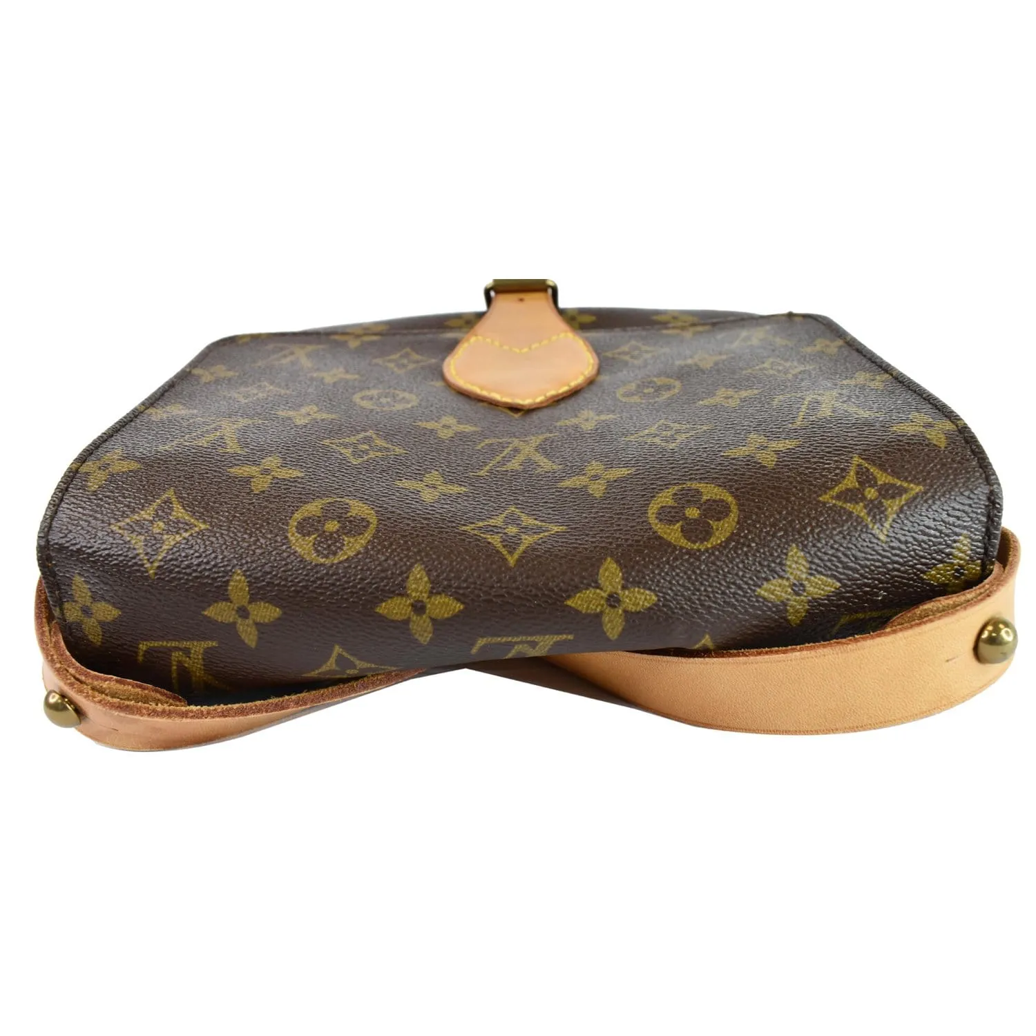 LOUIS VUITTON Cartouchiere PM Monogram Canvas Shoulder Bag Brown