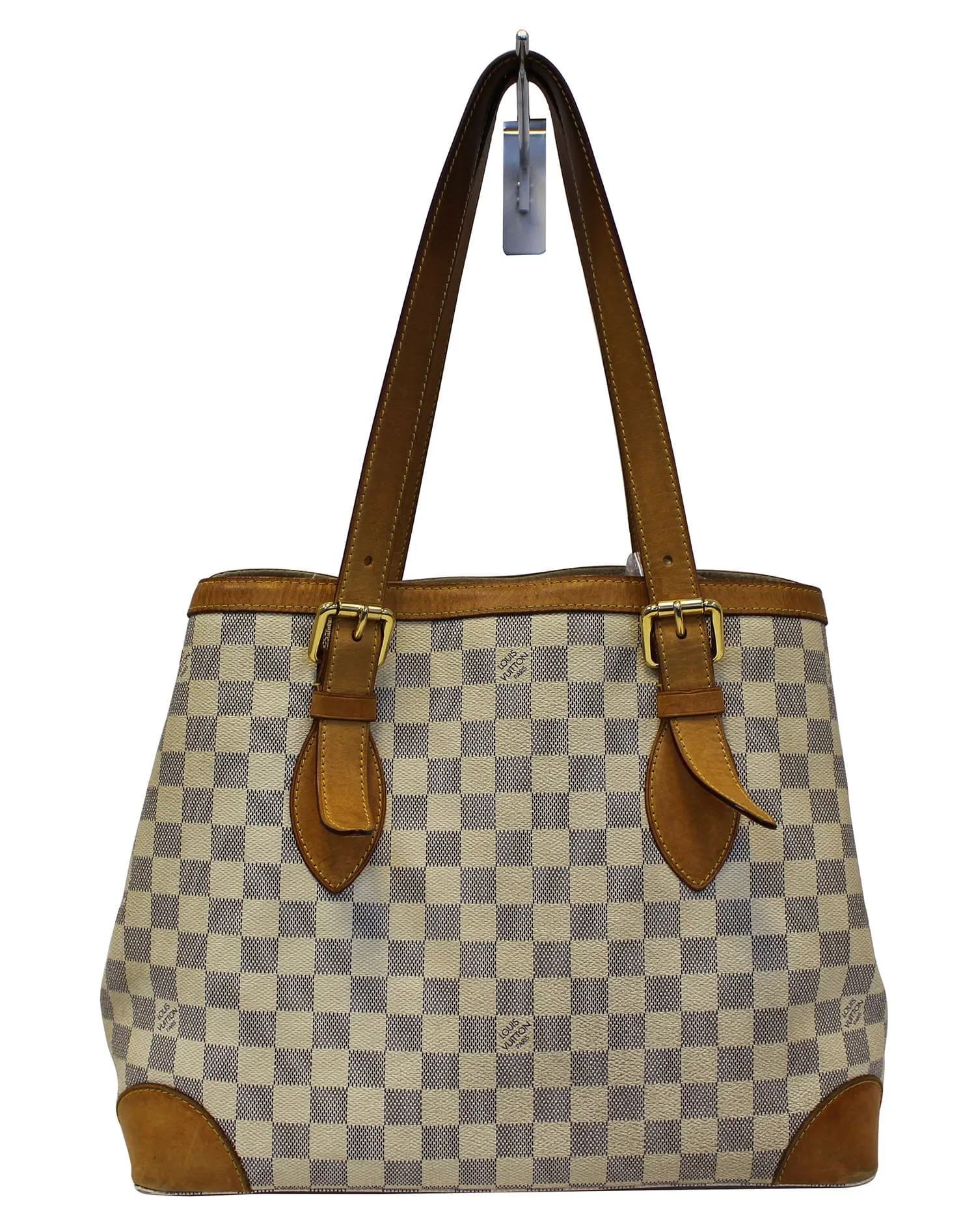 LOUIS VUITTON Damier Azur Hampstead MM Shoulder Bag - Sale