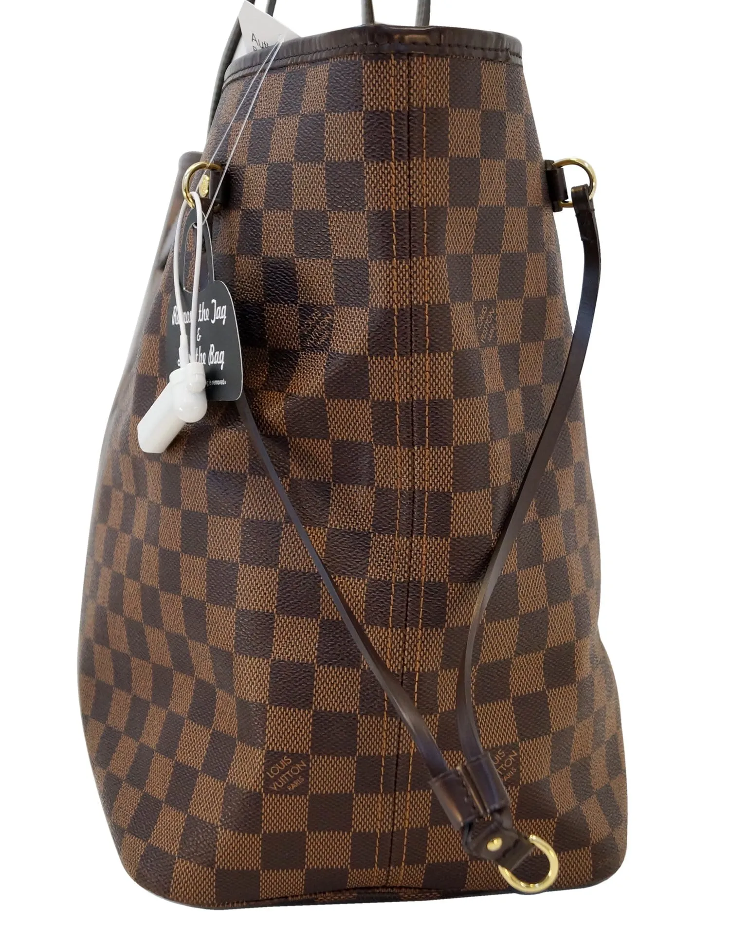 LOUIS VUITTON Damier Ebene Neverfull GM Tote Bag